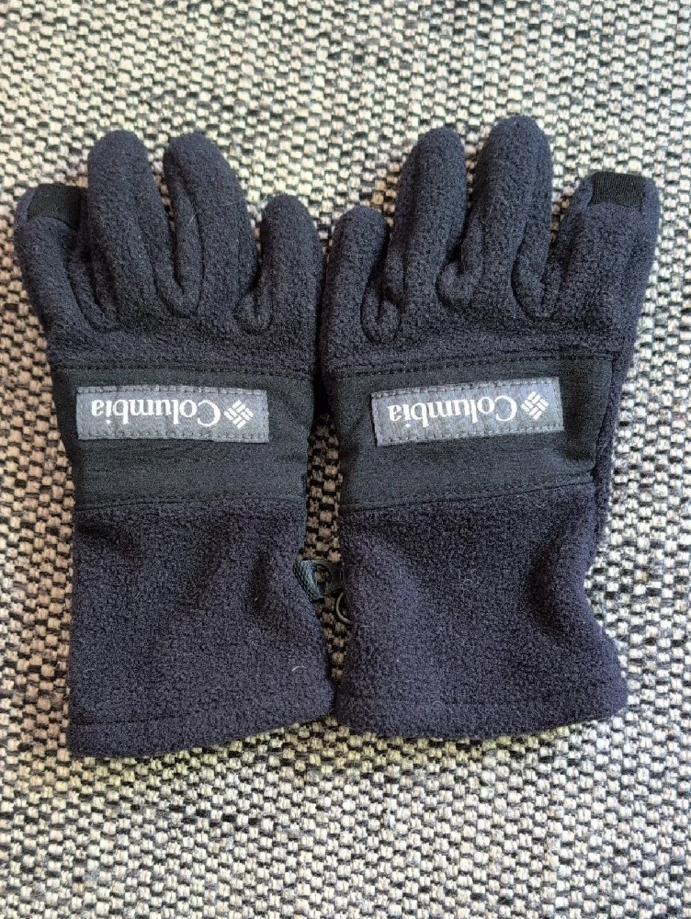 Columbia Black Kids Fleece Mittens